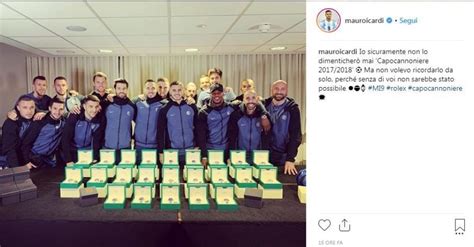 icardi regala i rolex|Icardi, che cuore: compra 34 Rolex e li regala a tutti i compagni.